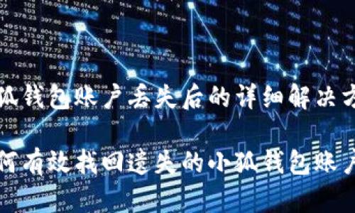 小狐钱包账户丢失后的详细解决方案

如何有效找回遗失的小狐钱包账户